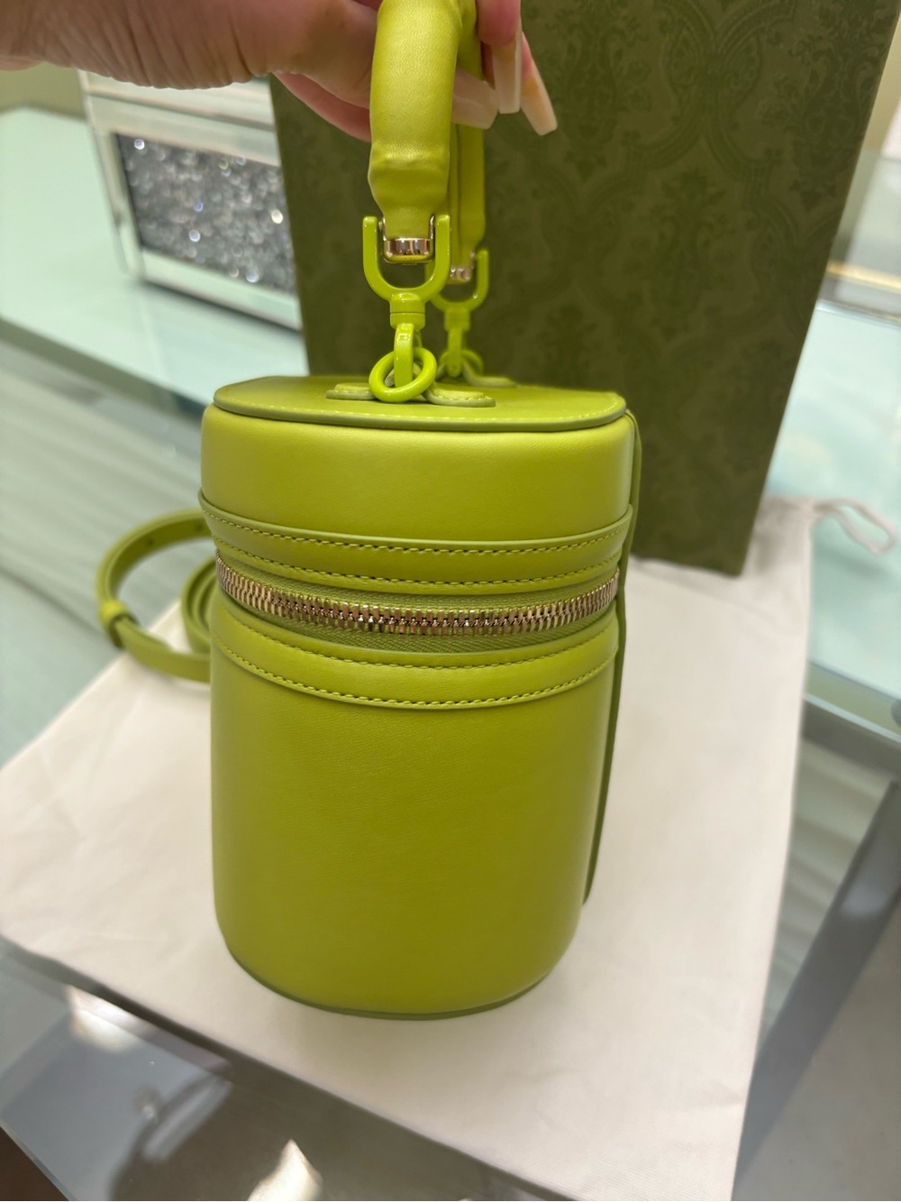 Authentic BRAND NEW! Gucci Mini Vanity Bag with Bamboo Handle - Picture 8 of 15
